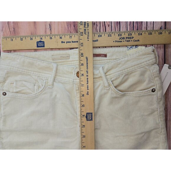 Pilcro NWT Boyfriend Crop Slim Corduroy Pants 26T (30x32) NWT - Picture 11 of 12